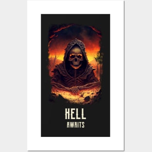 Hell awaits Posters and Art